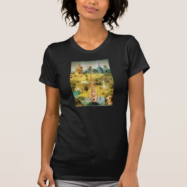 Camiseta Hieronymus Bosch que pinta arte (Anverso)