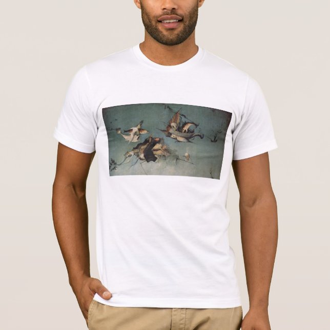 Camiseta Hieronymus Bosch que pinta arte (Anverso)