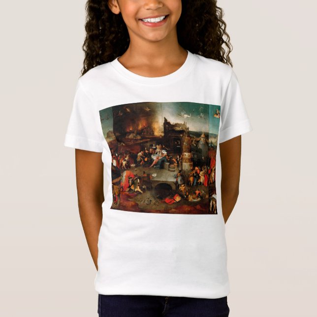 Camiseta Hieronymus Bosch - Tentación De San Antonio (Anverso)