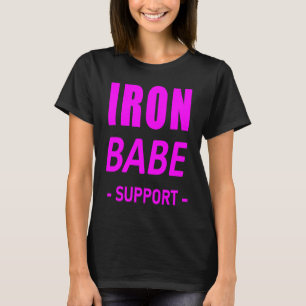 Camiseta Hierro Beba Triatlón Apoyo Mamá Esposa Madre Mamá