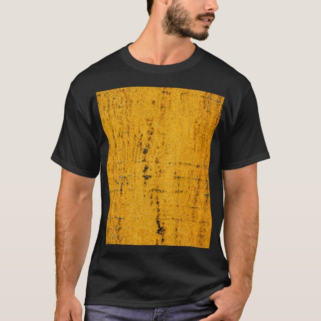 Camiseta Hierro desgastado, fondo de textura Metalizado. (Anverso)