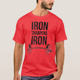 Camiseta Hierro Sharpens Proverbios de Hierro Halterofilia