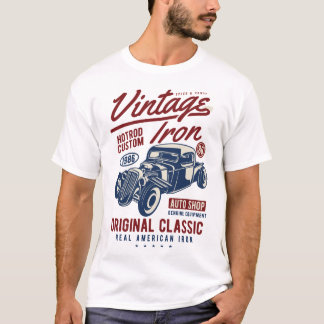 Camiseta Hierro vintage, coches