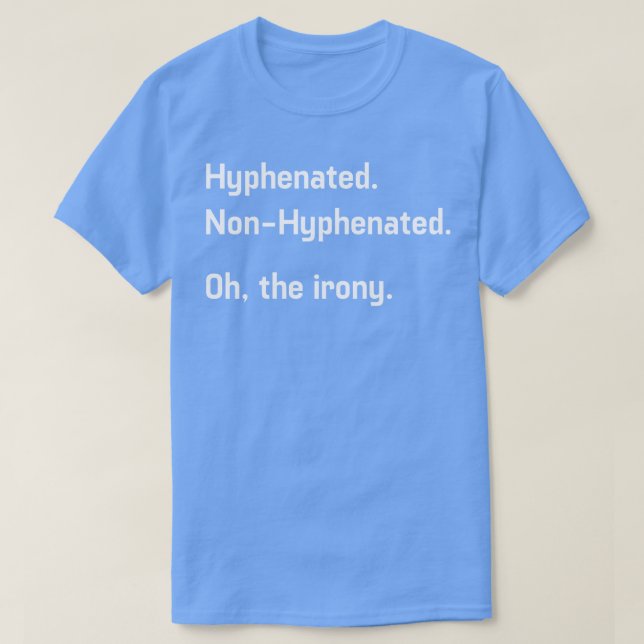 Camiseta Hifenizado (Diseño del anverso)