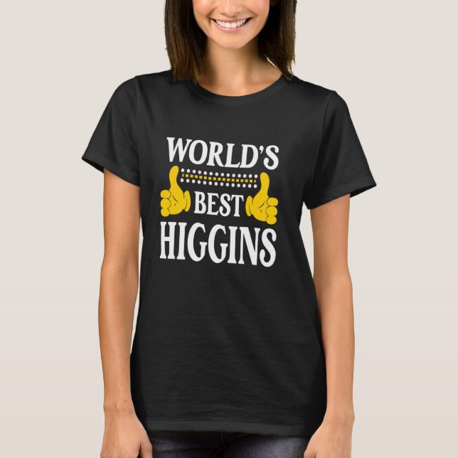 Camiseta Higgins Surname Team Family Apellido Mejor (Anverso)