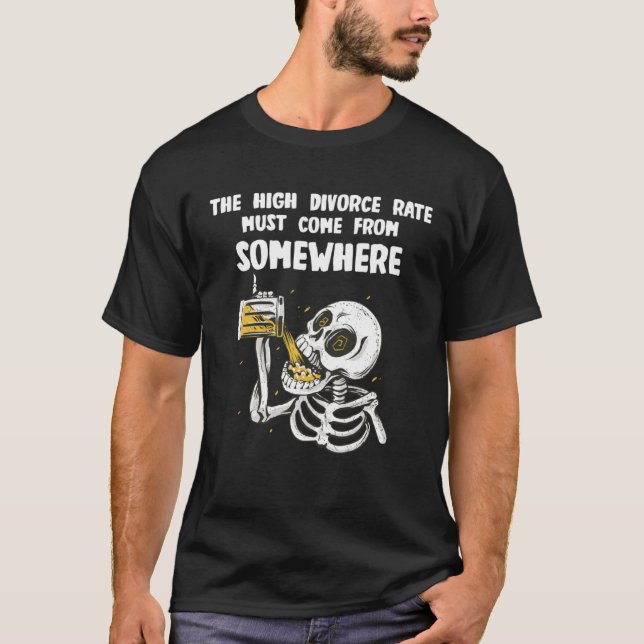 Camiseta High divorce rate Beer and  Bachelors Game (Anverso)