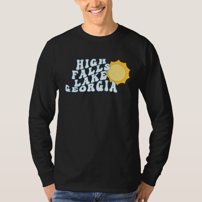 Camiseta High Falls Lake Georgia GA Retro Family Vacation S (Anverso)