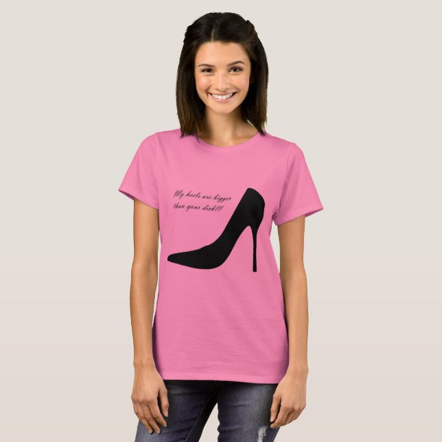 Camiseta high heel, little dick (Anverso completo)