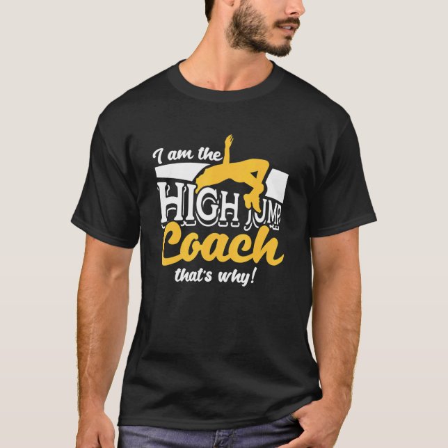 Camiseta High Jump Coach  Athletics Track & Field  High Jum (Anverso)
