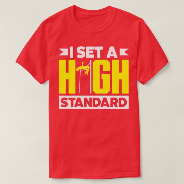 Camiseta High Jump Jumper Track y Field Funny Quo (Diseño del anverso)
