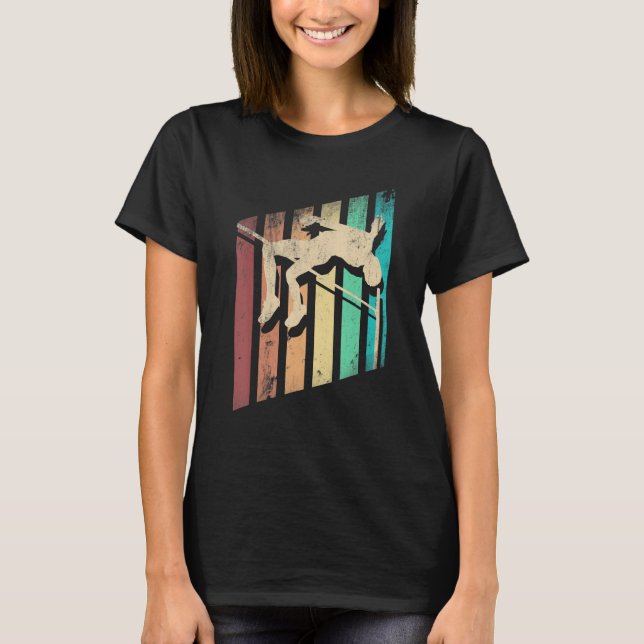 Camiseta High Jump Jumping Jumper Track And Field Silhouett (Anverso)