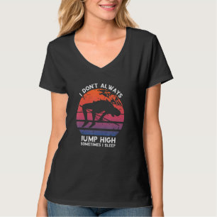 Camiseta High Jump Retro A Veces Duermo Alto Salto Hig