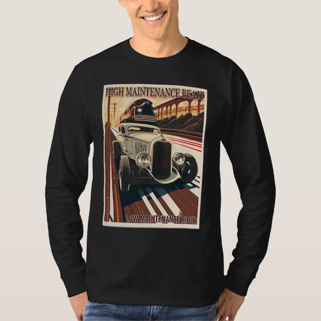 Camiseta High Maintenance Beast for a Low Maintenance Rider (Anverso)