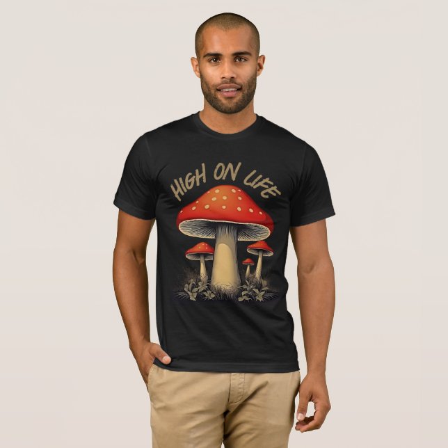 Camiseta High on Life - hongos retro (Anverso completo)