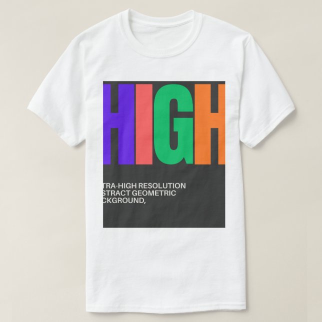 Camiseta High-Resolution Abstract Art (Diseño del anverso)
