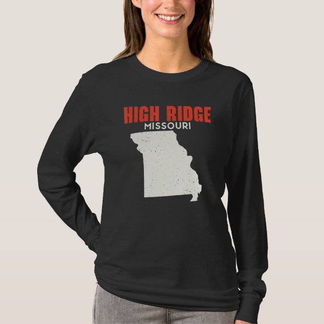 Camiseta High Ridge Missouri USA State America Travel Misso (Anverso)