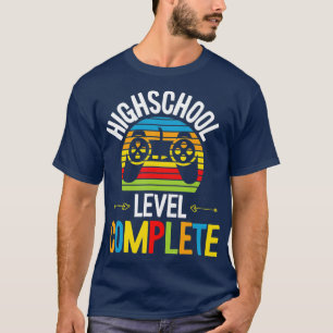 Camiseta High School Level Complete Graduation Grad Student