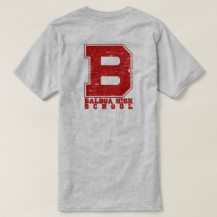 Camiseta High School secundaria del balboa de "B"