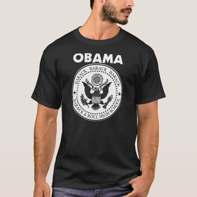 Camiseta High School secundaria del rollo de Barack (Anverso)