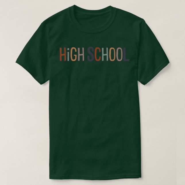 Camiseta High School Team Back to School For Teachers And S (Diseño del anverso)