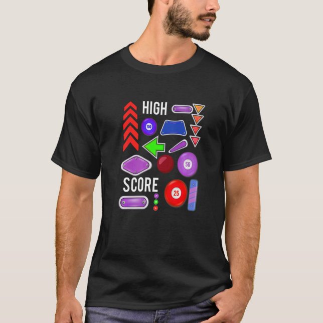 Camiseta High Score Pinball  (Anverso)