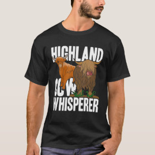 Camiseta Highla, una granja de animales de granja escocesa