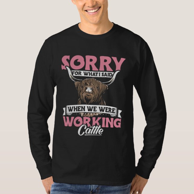 Camiseta Highland Cow Apparel Highland Cattle Farmer for Wo (Anverso)
