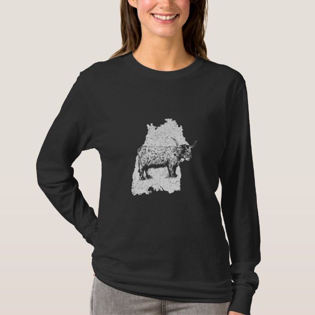 Camiseta Highland Cow Baden württem (Anverso)