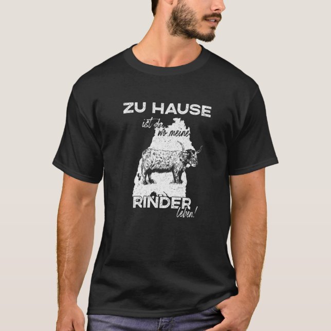 Camiseta Highland Cow Baden württem (Anverso)