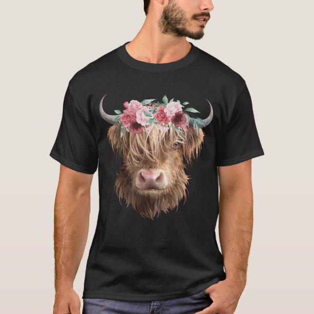 Camiseta Highland Cow Painting (Anverso)