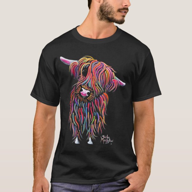 Camiseta HiGHLaND CoW PRiNT ANiMaL PRiNT ' BoLLY ' (Anverso)
