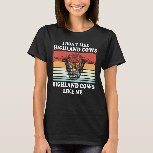 Camiseta Highland Cows Farmer Animal Cattle Cow (Anverso)