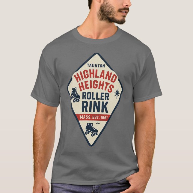 Camiseta Highland Heights Roller Rink - Taunton, MA Retro R (Anverso)