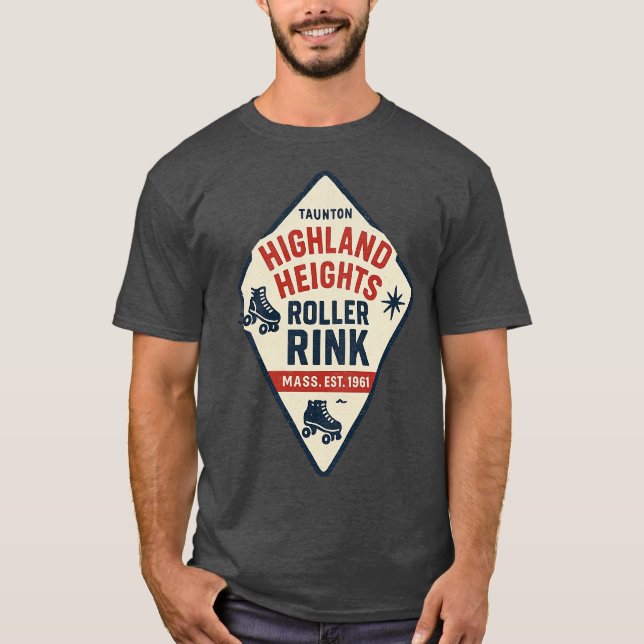 Camiseta Highland Heights Roller Rink - Taunton, MAMÁES Ret (Anverso)