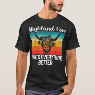 Camiseta Highlander C: Escocia de vaca, amante de Escocia