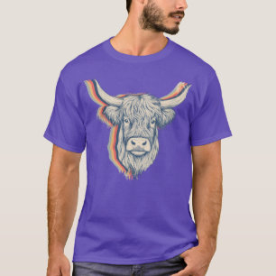 Camiseta Highlander Vaca de las Tierras Altas Escocesas Art