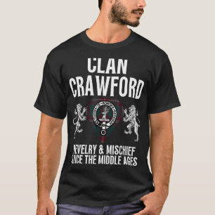 Camiseta HighlandFour Crawford Clan Escocia Nombre Abrigo D