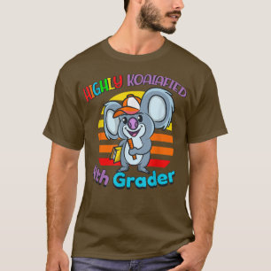 Camiseta Highly Koalafied 4th Grader Back To School Koala B