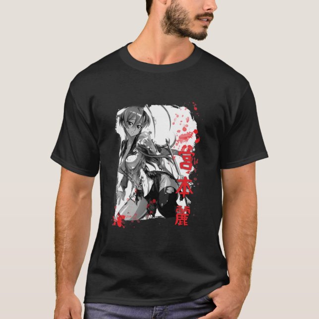 Camiseta Highschool of the Dead - Rei Miyamoto (Anverso)