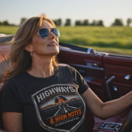 Camiseta Highways & High Notes – Chrome Revival