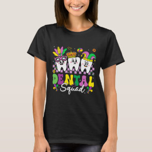 Camiseta Higiene de la piel dental Equipo dental Mardi Gras