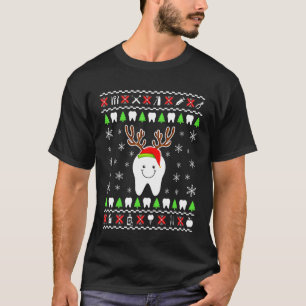 Camiseta Higiene Dental Chirstmas Dentistas Para Mujeres Ho