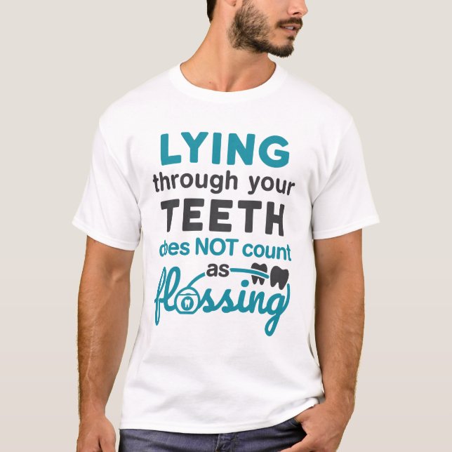 Camiseta Higiene Dental Que Se Mueve A Través De Los Diente (Anverso)