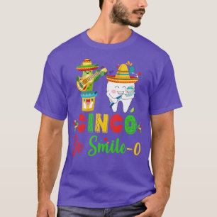 Camiseta Higienista dental Cinco De Mayo Cinco De Sonrisa O