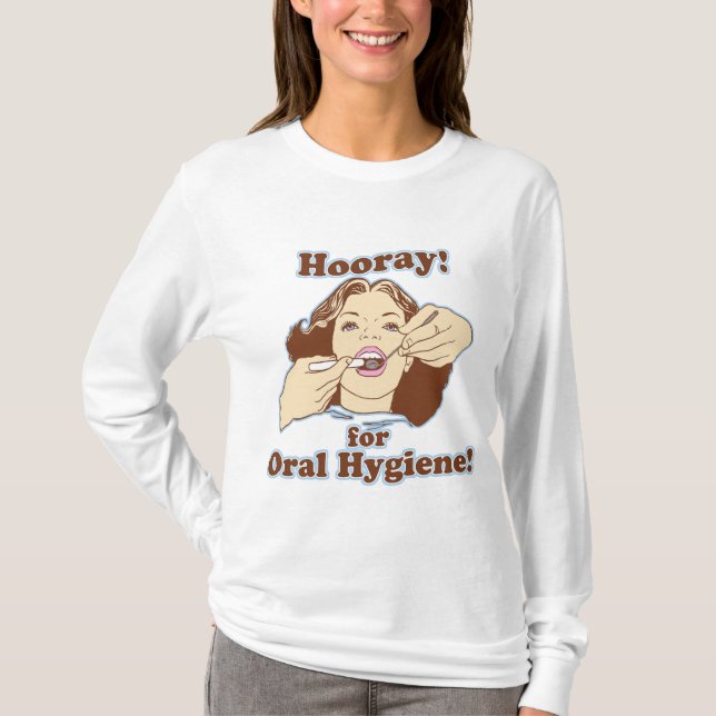 Camiseta Higienista dental del dentista (Anverso)