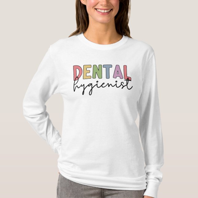 Camiseta Higienista Dental RDH Registrado Higienista Dental (Anverso)