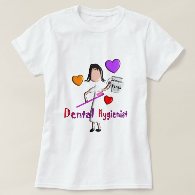 Camiseta Higienista Dental T-Shirt Stick Persona (Diseño del anverso)