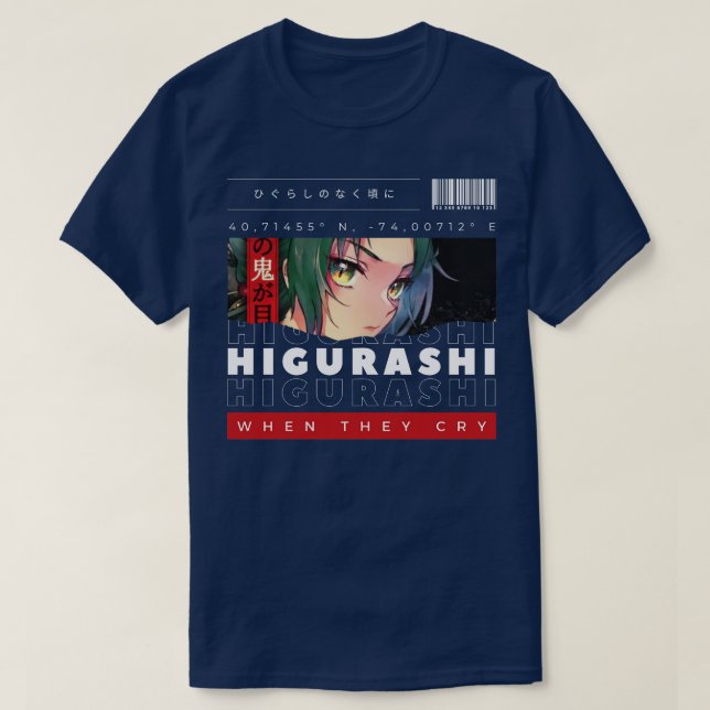 Camiseta Higurashi cuando lloran 1 (Diseño del anverso)