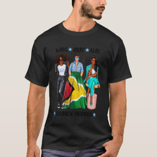 Camiseta Hija Afro Guyanesa Familia De Guyana