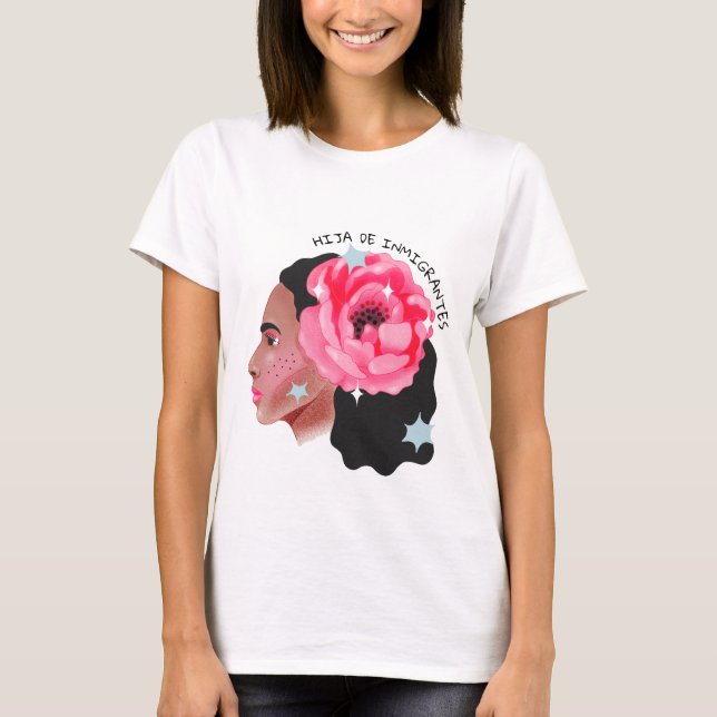 Camiseta Hija de Inmigrantes Mes de Patrimonio Hispano Lati (Anverso)